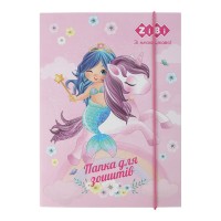 Папка для зошитів «PRINCESS» В5+ картонна на гумках, TM ZiBi