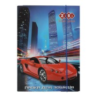 Папка для зошитів «DRIVE» В5+ картонна на гумках, TM ZiBi