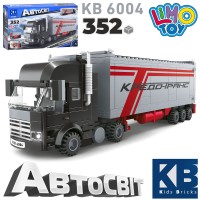 Конструктор «Трейлер» 23 см з 352 деталей, у коробці 40х25х9 см