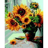 Картина за номерами «Сан флаверс» 40х50 см, у коробці, TM ZiBi