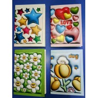 Блокнот «3 D» А6 на 32 аркуші у клітку на скобі з м'якою обкладинкою, в асортименті, ТМ Рюкзачок