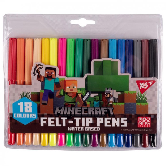 Фломастери «Minecraft» на 18 кольорів, ТМ Yes
