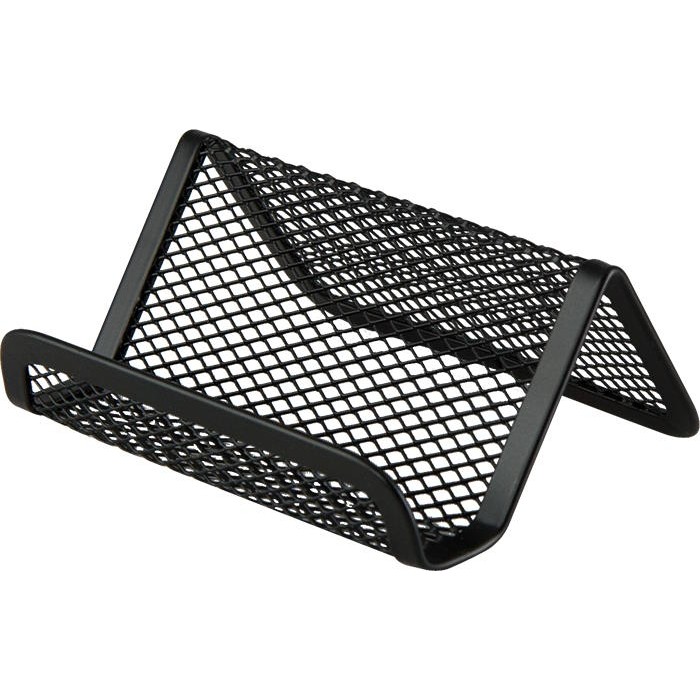 Підставка для візиток 95x80x45 мм металева чорна, ТМ Buromax