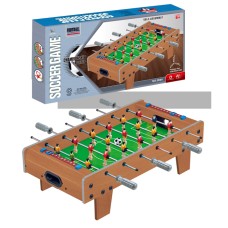 Футбол дерев'яний на ніжках 60,5х30,5х18,5 см, на штангах, поле 50х29см, 2 м'ячі, шкала, у коробці