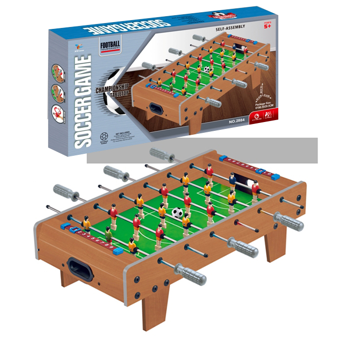 Футбол дерев'яний на ніжках 60,5х30,5х18,5 см, на штангах, поле 50х29см, 2 м'ячі, шкала, у коробці