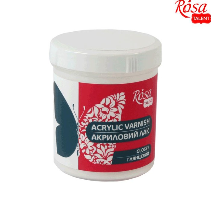 Лак акриловий для декору глянцевий 100 мл, ROSA TALENT