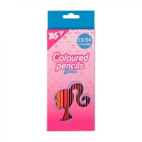 Олівці кольорові «Barbie» двосторонні на 24 кольори, ТМ Yes