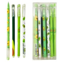 Ручка «Avokado» гелева пиши-стирай синя 0,5 мм, в асортименті, у боксі, ТМ J.Otten