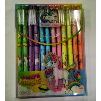 Ручка «Unicorn» пиши-стирай синя 0,5 мм, в асортименті, у боксі, ТМ J.Otten