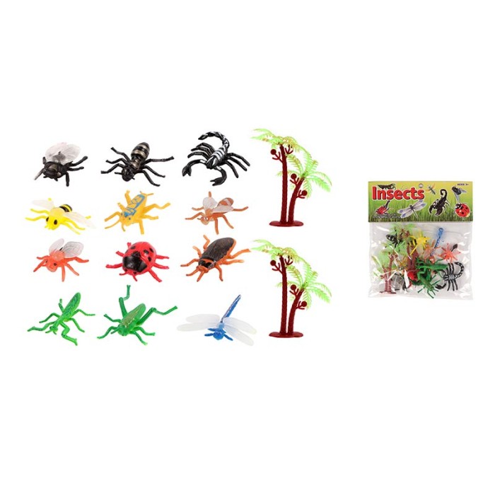 Набір комах, 12 шт.у пакеті 13х17 см