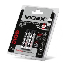 Акумулятор «VIDEX» R06, 2bl, 2100 mAh Ni-MH