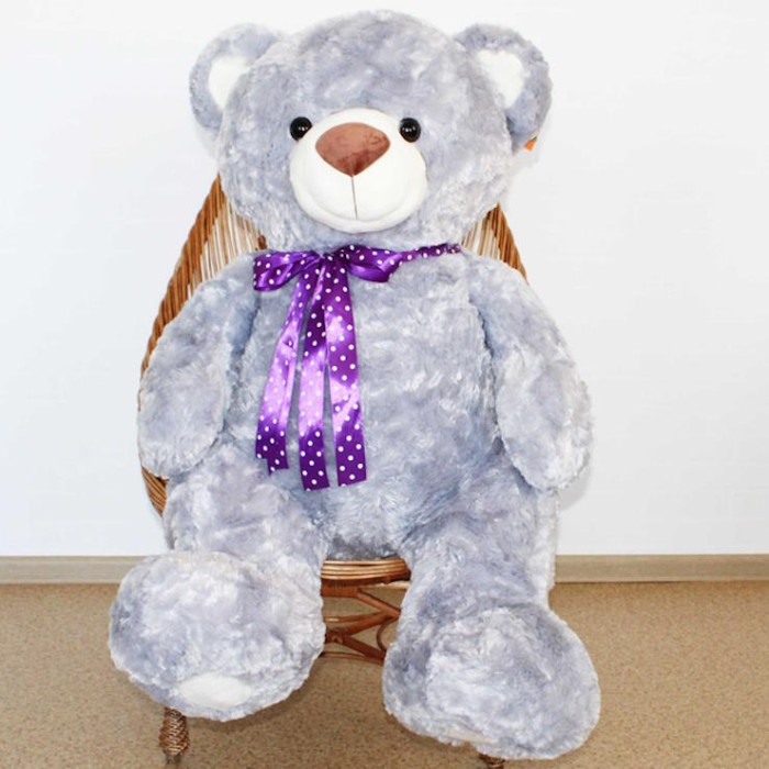 Ведмедик «Бублик 3/7» 110 см музичний сірий, ПП Копиця