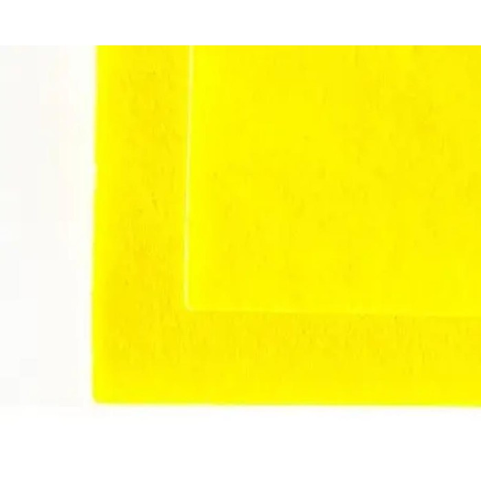 Фетр 21х30 см товщиною 1,2 мм 8 аркушів, жовтий, ТМ Мандарин