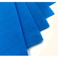 Фетр 21х30 см товщиною 1,2 мм 8 аркушів, блакитний, ТМ Мандарин