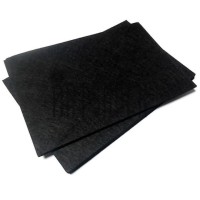 Фетр 21х30 см товщиною 1,2 мм 8 аркушів, чорний, ТМ Мандарин