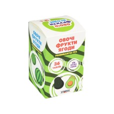 Гра настільна «Овочі, фрукти, ягоди» розвивальна, у коробці 5,5х5,5х9 см, ТМ Strateg