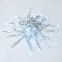 Гірлянда - нитка 4,9 м на 70 LED-лампочок холодно-біла з USB на 8 режимів мерехтіння, Yes! Fun