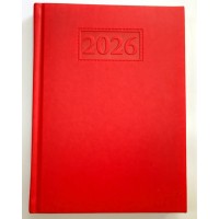 Щоденник датований «GENTLE 2026» A5 на 336 сторінок з обкладинкою зі шкірзаму, червноний, ТМ Buromax