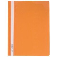 Папка-швидкозшивач з прозорим верхом А4 пластикова 160 мкм, помаранчева, ТМ Buromax