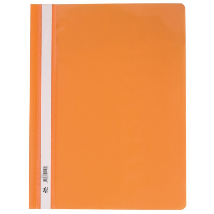 Папка-швидкозшивач з прозорим верхом А4 пластикова 160 мкм, помаранчева, ТМ Buromax