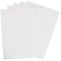 Фоаміран A4 товщиною 1,3 мм 5 аркушів з глітером, білий, ТМ Мандарин