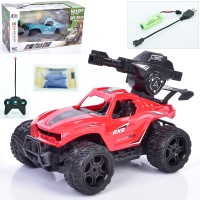 Джип 24 см 1:16 р/к на акумуляторі зі світлом та USB, на гумових колесах, стріляє водними кулями, в асортименті, у коробці 34,5х17х15,5 см