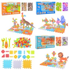 Пазли «Магічні пластини» 2 в 1 від 213 пласких та об'ємних деталей, в асортименті, у коробці 30,5х8х19 см