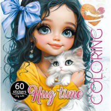 Розмальовка на 8 аркушів з наліпками на скобі 20х20 см, ТМ Мандарин