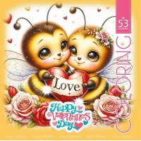 Розмальовка на 8 аркушів з наліпками на скобі 20х20 см, ТМ Мандарин