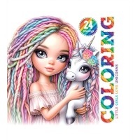 Розмальовка-блокнот на 24 аркуші на склейці 14х14 см, ТМ Fresh