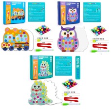 Настільна гра «Тваринка»: кульки, пінцет, маркер, палички та ігрове поле, в асортименті, у коробці 20х18,5х3 см