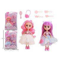 Лялька 15 см шарнірна з аксесуарами, в асортименті, на листі 16х22х5 см