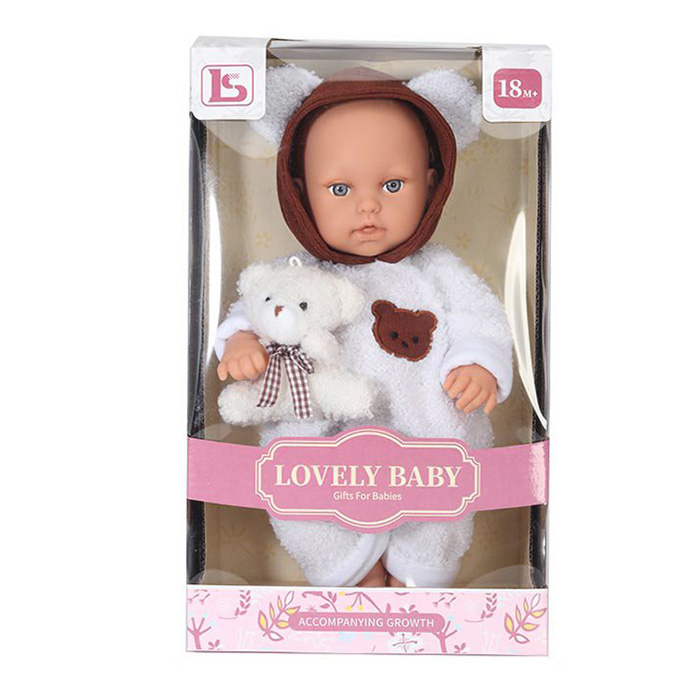 Пупс 30 см з ведмедиком, у коробці 19х31,5х14 см