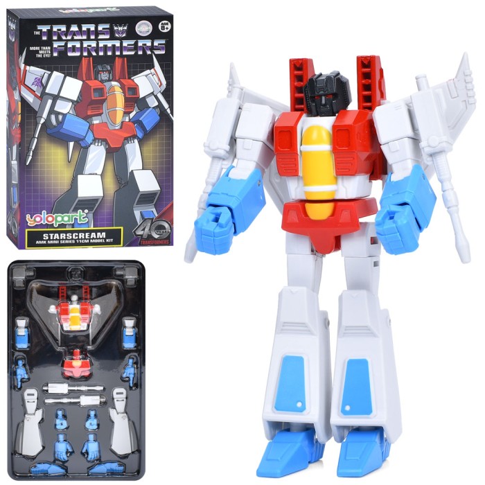 Трансформер-конструктор «Starscream» 11 см на 19 деталей, у коробці 14х23х5 см
