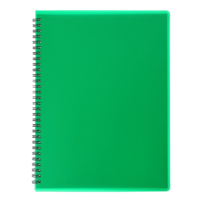 Канцелярська книга «OFFICE» А4 на 96 аркушів у клітинку на пружині збоку з пластиковою обкладинкою, ТМ Buromax