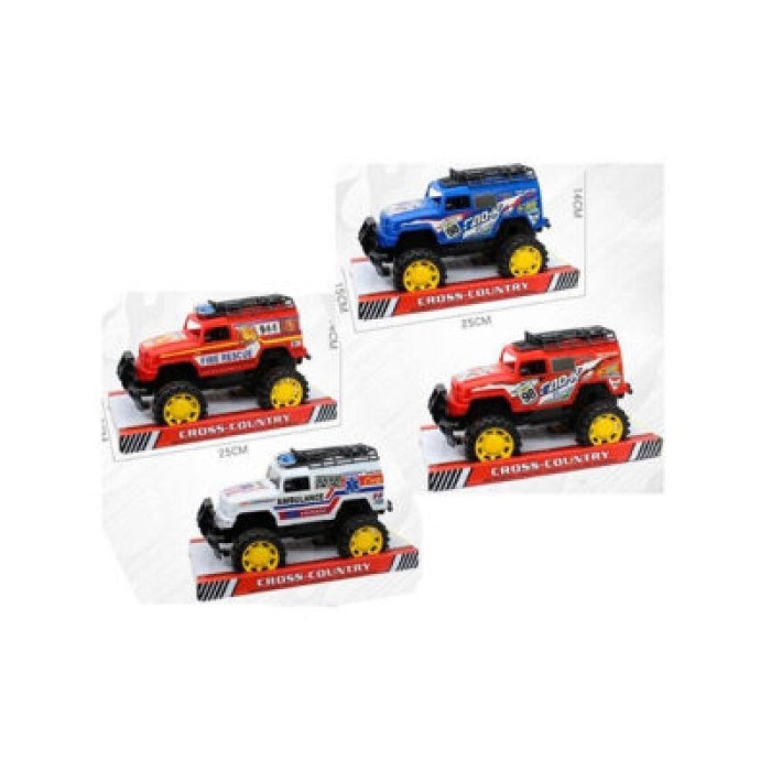 Джип 23 см інерційний, в асортименті, під слюдою 25х15х15 см