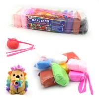 Пластилін «Супер легкий» на 12 кольорів зі стеками, ТМ J.Otten