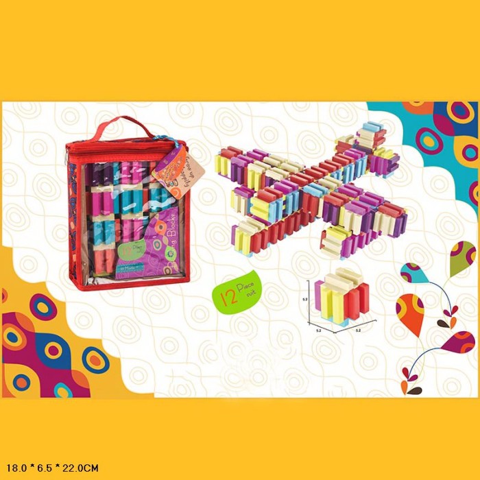 Конструктор «Куб» з 12 деталей 5,2х5,2х5,2 см, у сумці 18х6,5х22 см