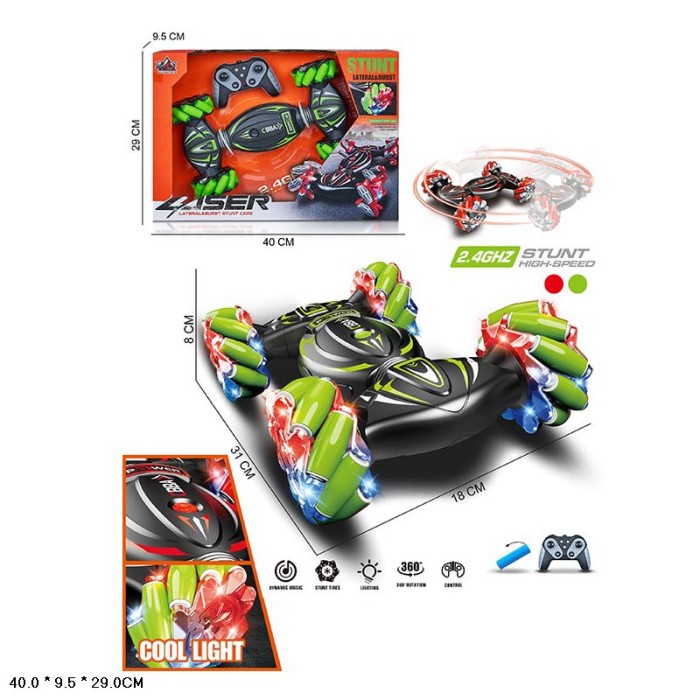 Перевертиш 31 см р/к на акумуляторі зі світлом, звуком та USB, в асортименті, у коробці 40х9,5х29 см