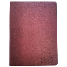 Щоденник датований «Bourgeois» А6 на 320 сторінок у клітинку, шкірзам, ТМ Мандарин