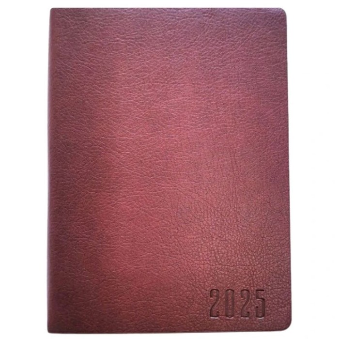 Щоденник датований «Bourgeois» А6 на 320 сторінок у клітинку, шкірзам, ТМ Мандарин