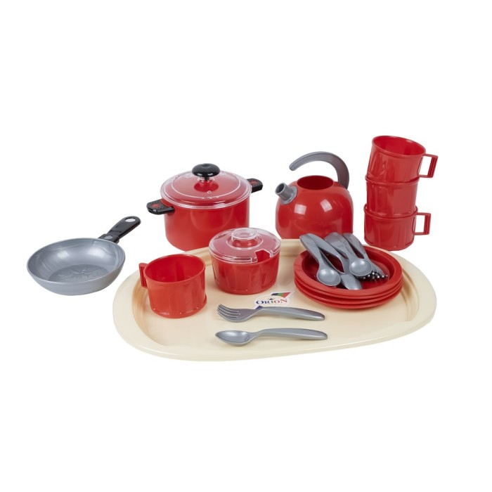 Набір посуду «Іриска» з 20 прдметів, у сітці 32х23х12 см, ТМ Оріон