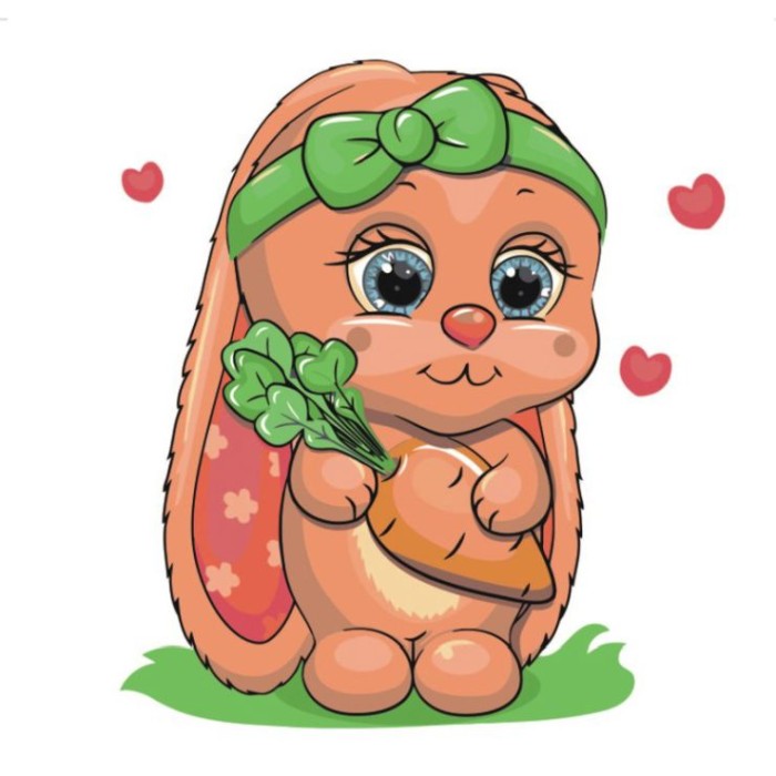 Картина за номерами «Миленьке зайченя» 30х30 см, ТМ Strateg