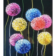 Набір з алмазною мозаїкою «Яскраві кульбабки» 40х50 см, ТМ Strateg
