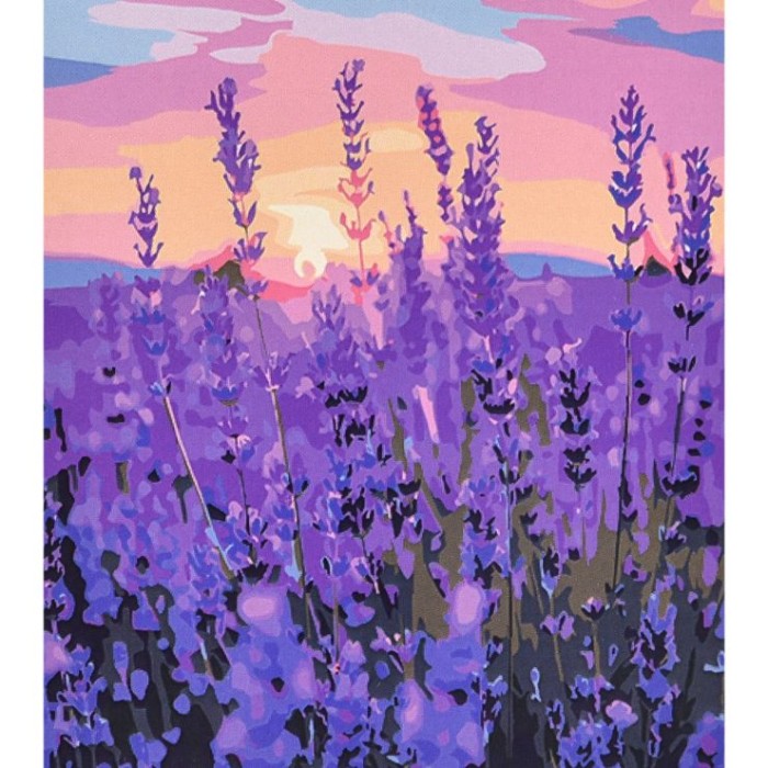 Картина за номерами «Фіолетовий подих природи» 40х50 см, ТМ Strateg