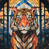 Набір з алмазною мозаїкою «Могутній погляд» 30х30 см, ТМ Strateg