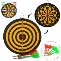 Дартс: мішень 15 дюймів двостороння та 6 дротиків з голкою, під слюдою 39х43х2 см