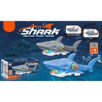 Акула музична 30 см зі світлом та рухомими деталями, їздить, на батарейці, в асортименті, у коробці 21х12х11 см