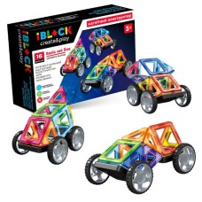 Конструктор магнітний на 16 деталей, у коробці 18х7х27 см, IBLOCK