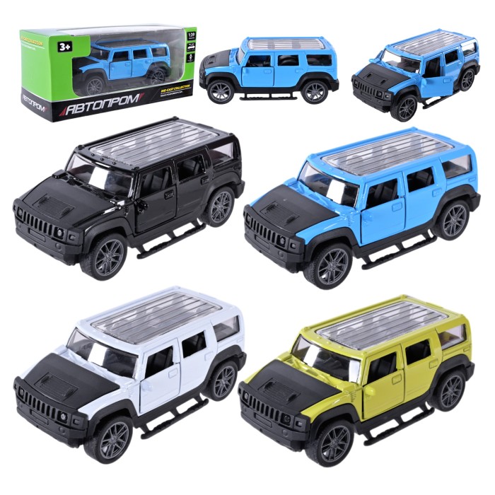 Машина 10 см 1:43 металева з дверима що відкриваються, в асортименті, у коробці 14х6х6 см, АВТОПРОМ